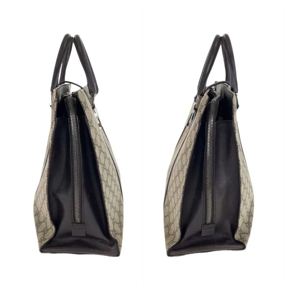 Gucci GG Supreme Canvas Leather Business Bag Handbag